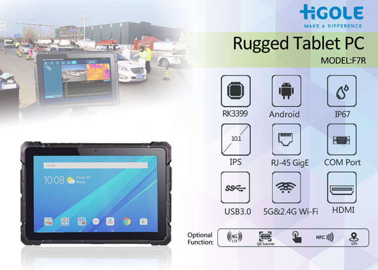 Rugged tablet PC application